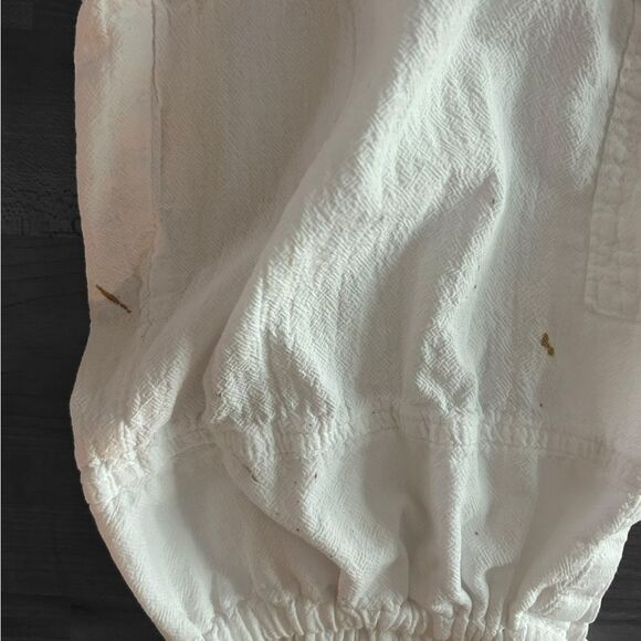Cottonseed Y2K White Cotton Cargo Capri Pants Size Small - Picture 4 of 4